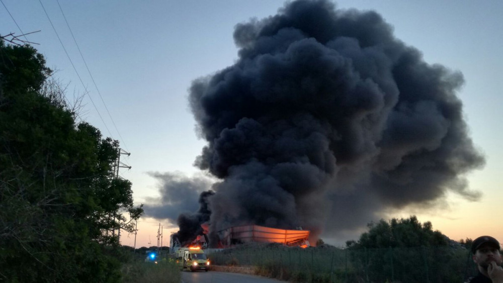 El fuego ha destrozado la planta.