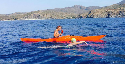 Llorens, en plena travesía (Foto: swimnolimits)