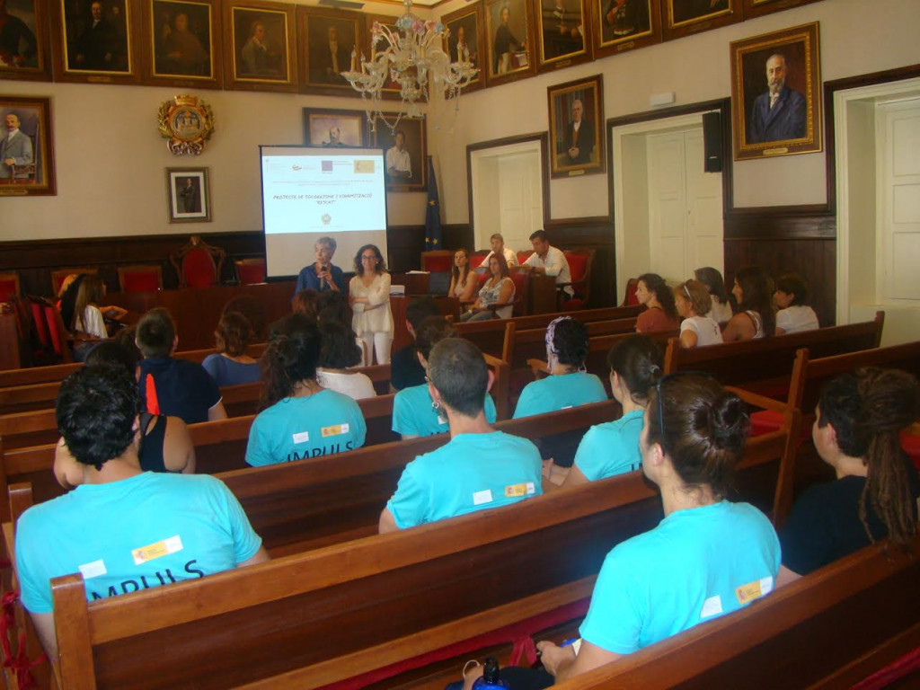 Momento del acto en el Ayuntamiento de Maó