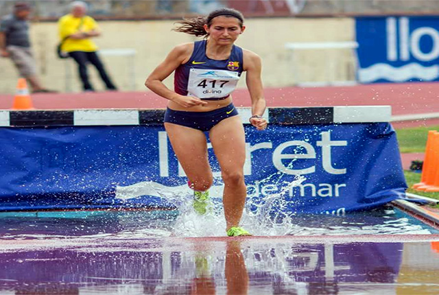 Marina Bagur, en plena carrera.