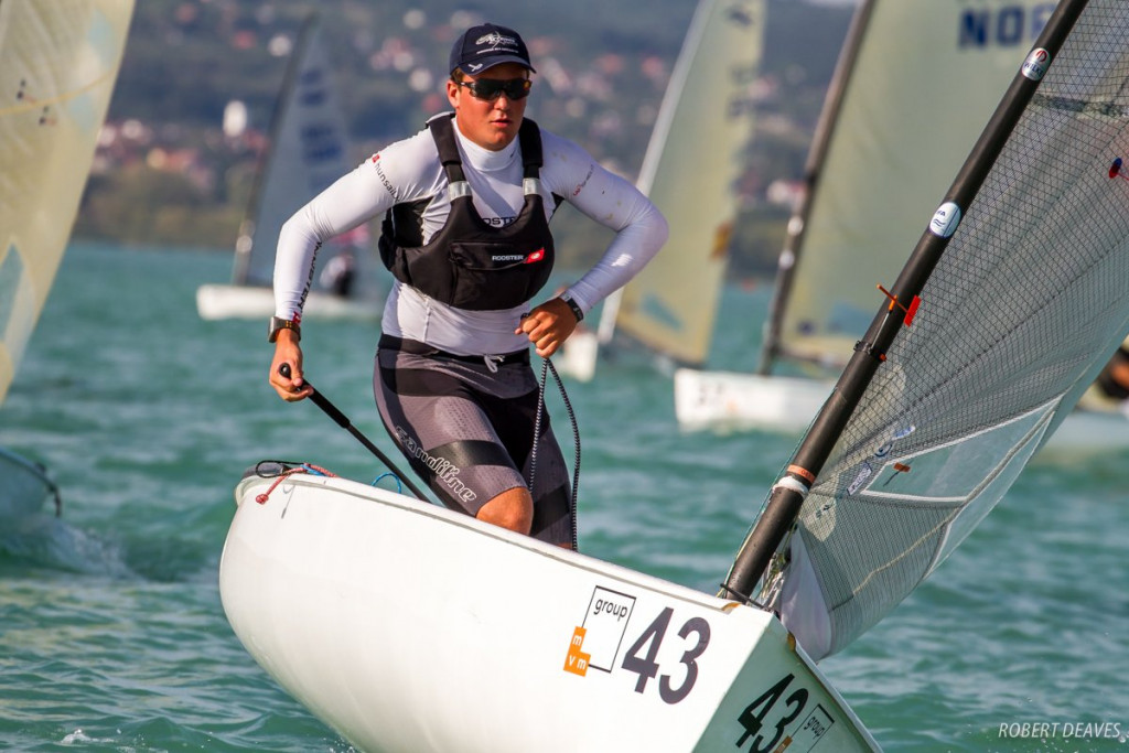 Cardona, en plena regata.