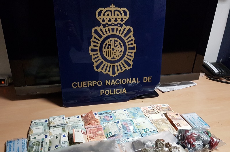 Droga y dinero intervenido