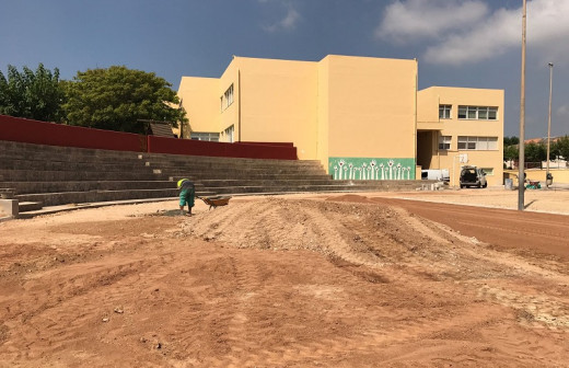 Imagen de las obras en uno de los centros