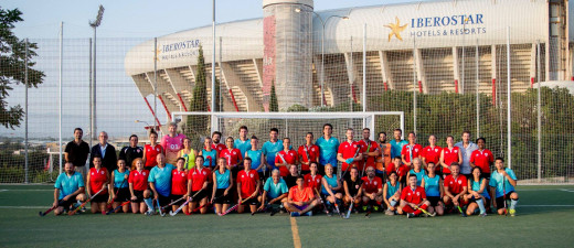 Integrantes de Menorca HC y Mallorca HC, que ya se enfrentaron en Palma.