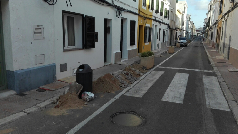 Imagen de las obras en la calle (Fotos: Ferrán Herrera)