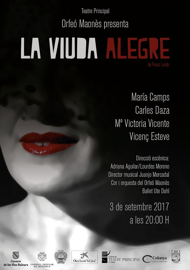 Cartel que anuncia la opereta