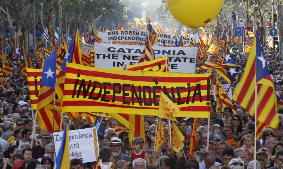 Manifestación a favor de la independencia.