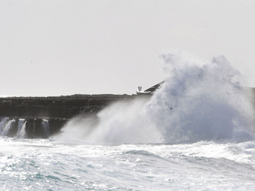 Temporal en la costa.