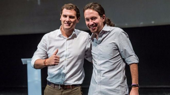 Albert Rivera y Pablo Iglesias.