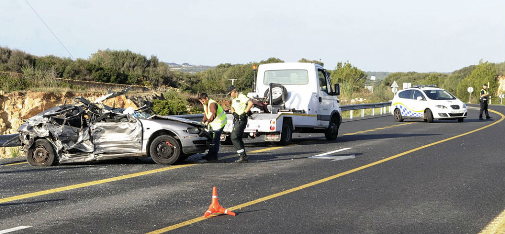 Accidente en la carretera general