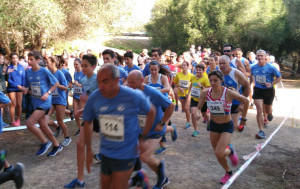 Carrera de veteranos y juveniles.