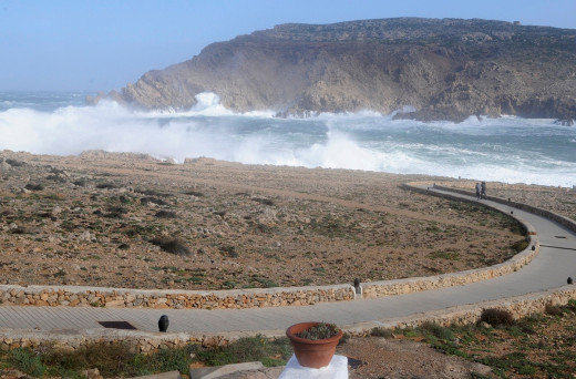 Imagen del temporal en Fornells (Foto: Tolo Mercadal)