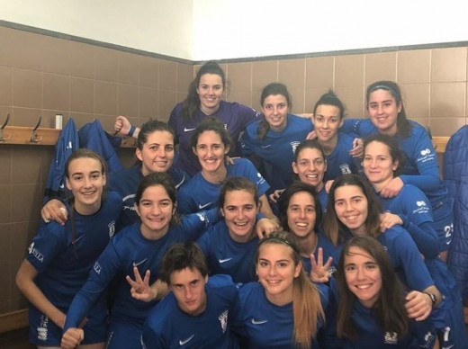 Jugadoras de la Peña Ferranca celebrando la victoria (Foto: Peña Ferranca)