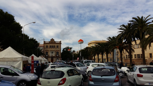 Feria del automóvil en Ciutadella.