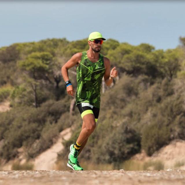 Javi Lorente, durante un entrenamiento.