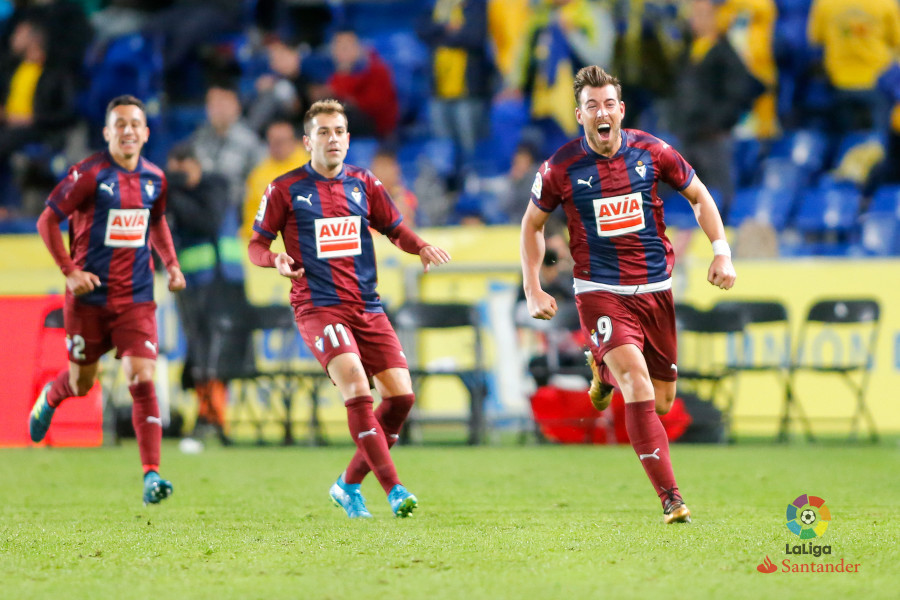 Sergi Enrich celebra el gol de la victoria (Foto: laliga.es)