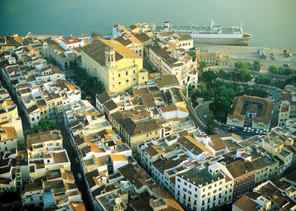 Vista aérea de Maó.