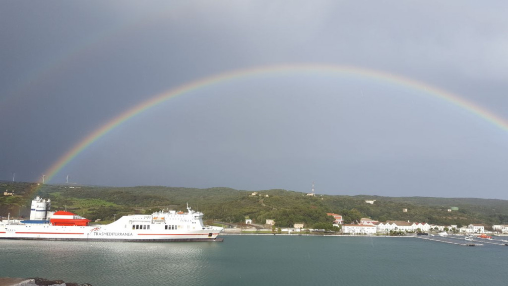 Arco iris completo.