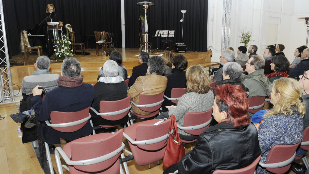 Coia Sugrañes, durante su intervención (Fotos: Tolo Mercadal)