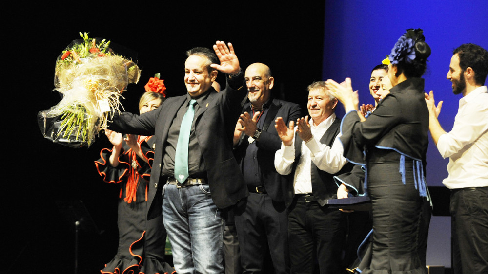 Imagen del momento del galardón de "Andaluz del año" (Fotos: Tolo Mercadal)