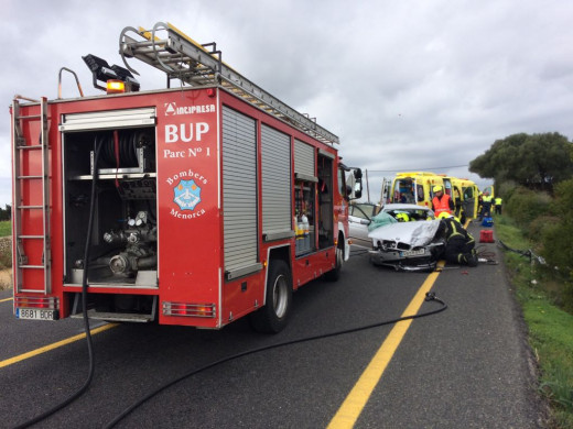 Bomberos en una actuación.