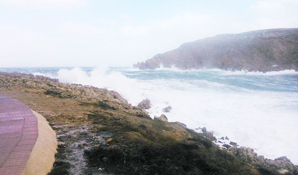 Viento y oleaje.