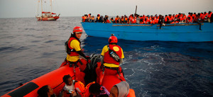 Rescate en el Mediterráneo.