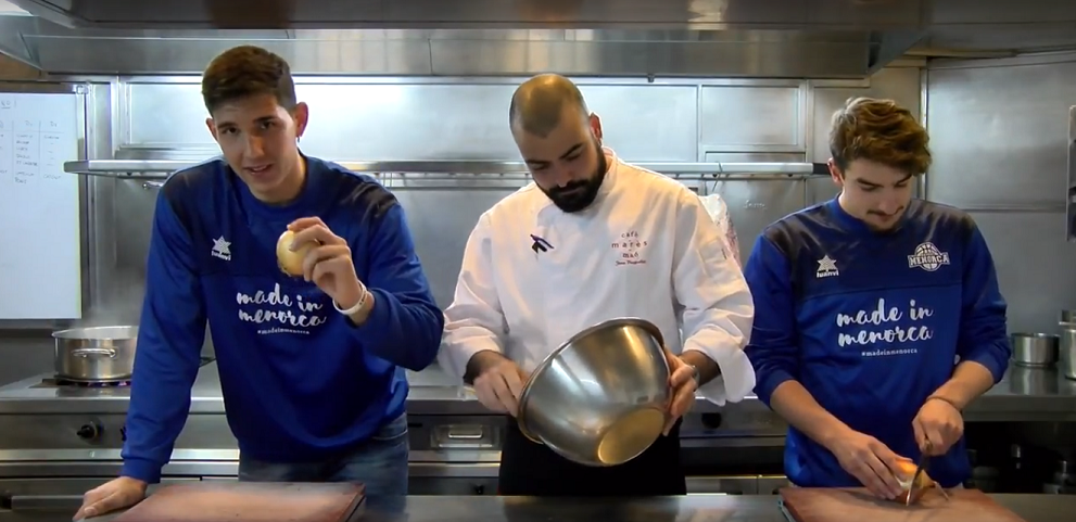 Sergi Llufriu y Carlos Sintes, en un momento del rodaje.