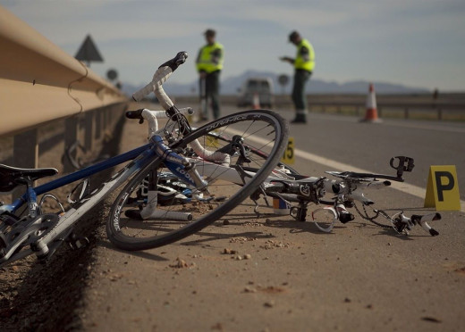 Accidente en una carretera.