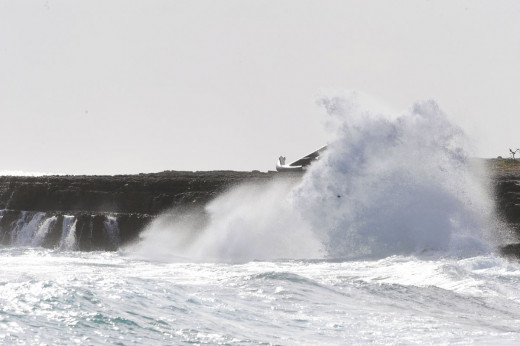 Temporal en la costa sur de Menorca (Foto: Tolo Mercadal)