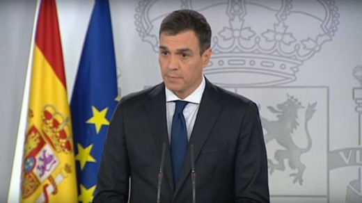 Pedro Sánchez, durante su intervención.