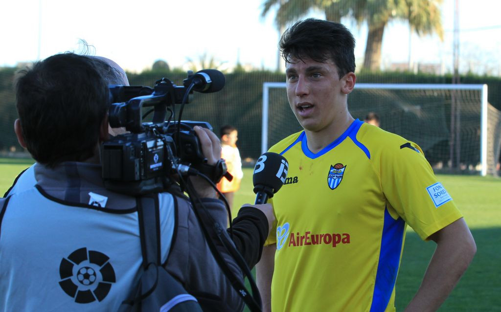 Farrando, tras debutar con el Atlético Baleares.