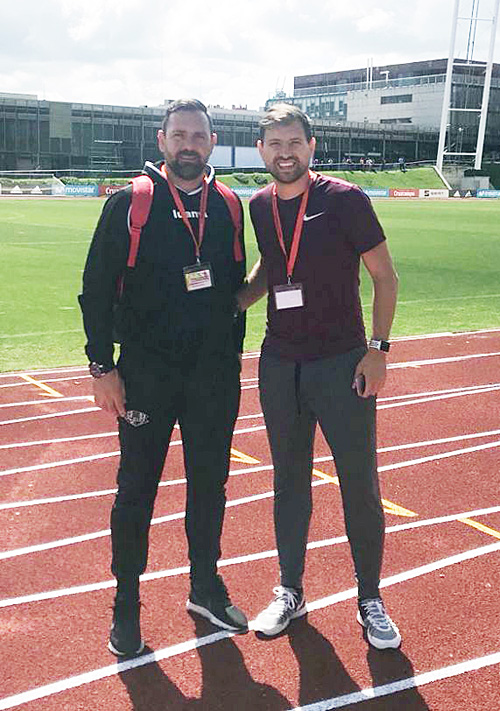 Los dos técnicos, en Madrid.