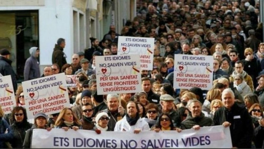 Manifestación de Mos Movem en Maó.