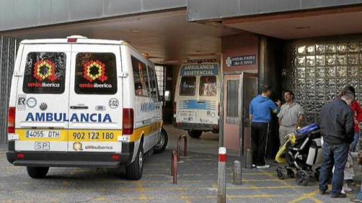 Entrada del hospital de Valladolid.