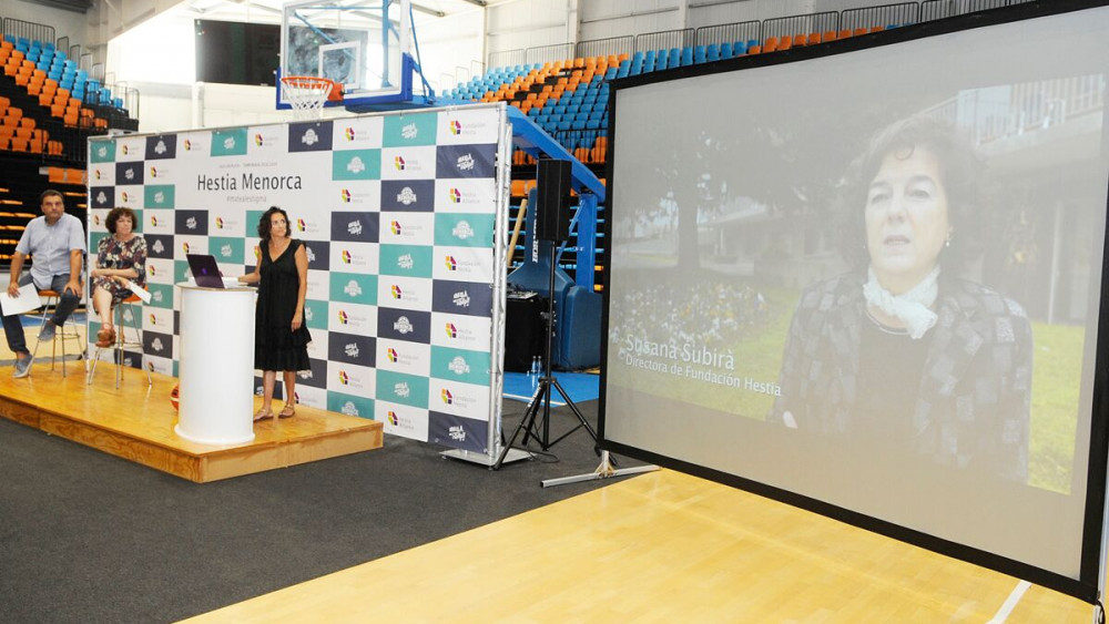 Momento de la presentación del sponsor principal del club en 2018 (Foto: Tolo Mercadal)