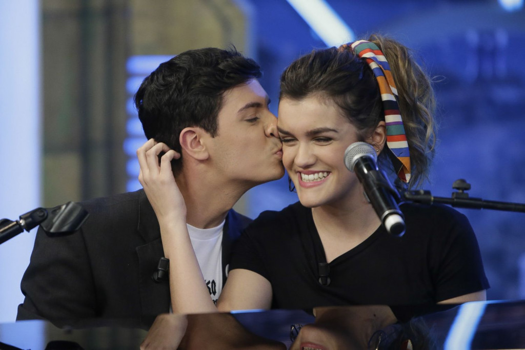 Alfred y Amaia, en un programa de televisión