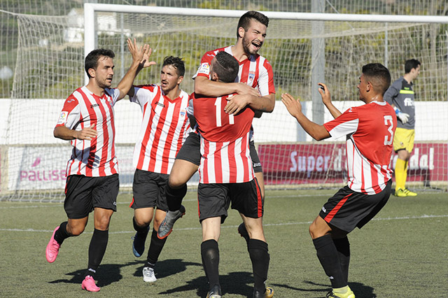 Celebración de un gol la pasada temporada.