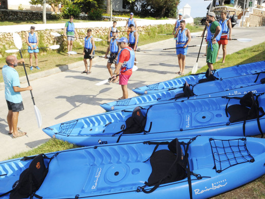 (Fotos) El Mercadal se entrena…en el mar