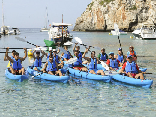 (Fotos) El Mercadal se entrena…en el mar