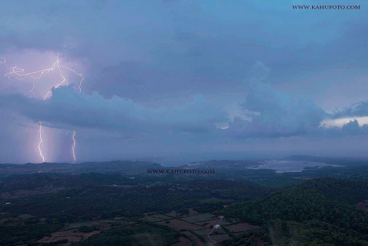 Espectacular imagen de la tormenta de ayer (Foto: Karlos Hurtado)