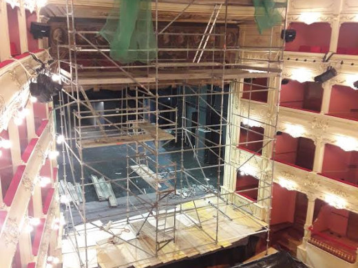 (Fotos) El Teatro Principal de Maó cierra por obras