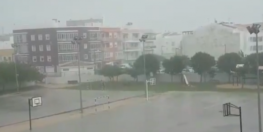 Captura de pantalla del vídeo de @Meteo_Menorca.