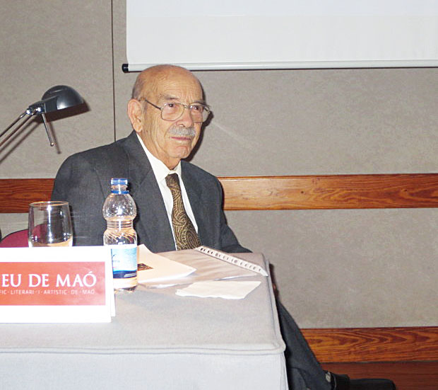 Francisco Fornals en el Ateneo de Maó. (Foto: Ateneu de Maó)