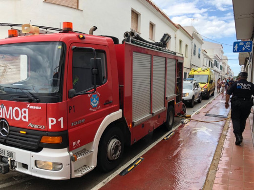 Incendio en un piso en Sant Lluís