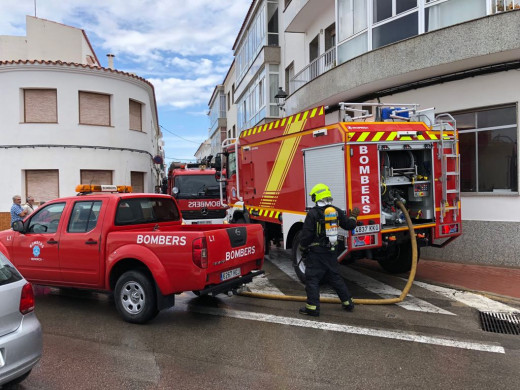 Incendio en un piso en Sant Lluís