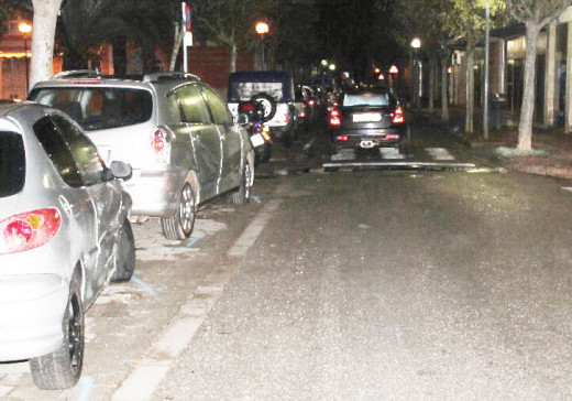 Accidente en la Plaza Juan de Borbón de Ciutadella