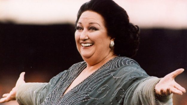 Montserrat Caballé durante un recital