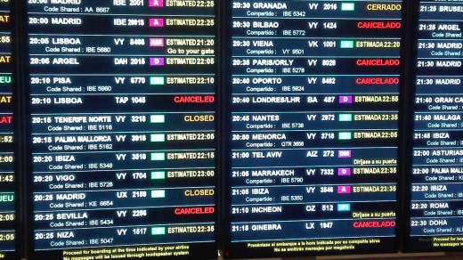 Vuelos con destino a Baleares retrasados o cancelados en el aeropuerto del Prat