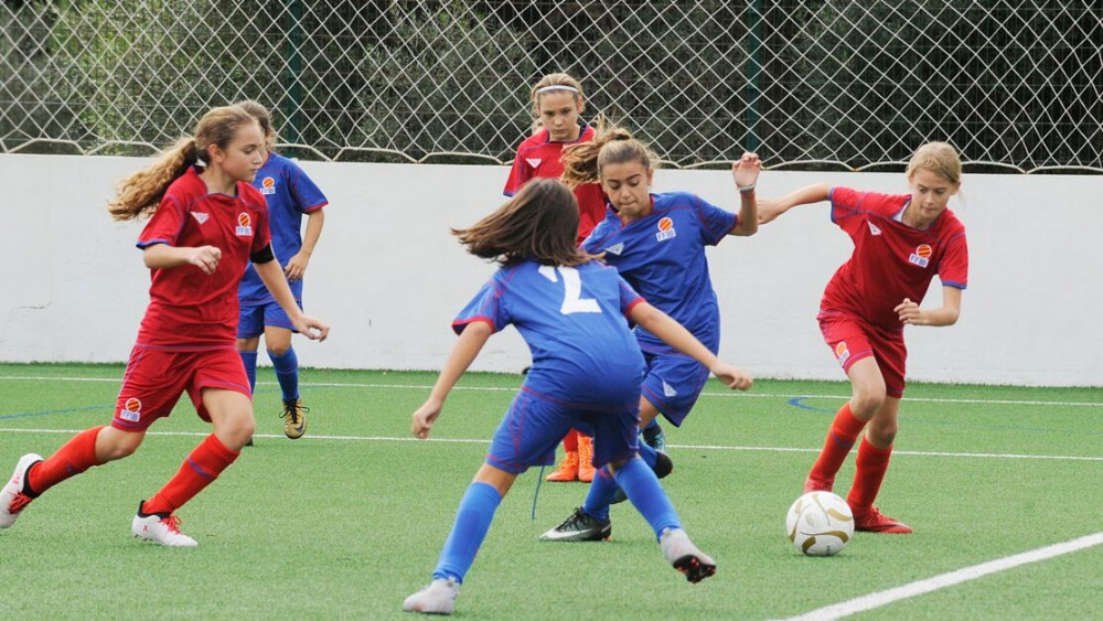 Imagen del partido femenino de las selecciones de Balears (Fotos: Tolo Mercadal)